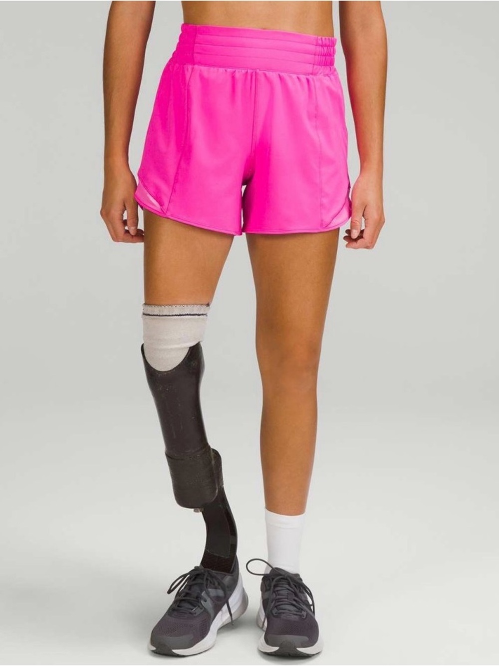 Lululemon Hotty Hot High-Rise Lined Short 4" Pow Pink (First Release)